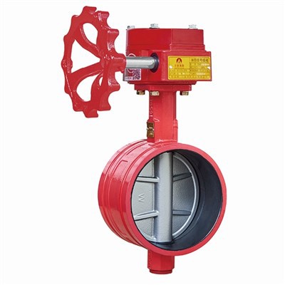 Gegroefde turbinesignaalvlinderklep